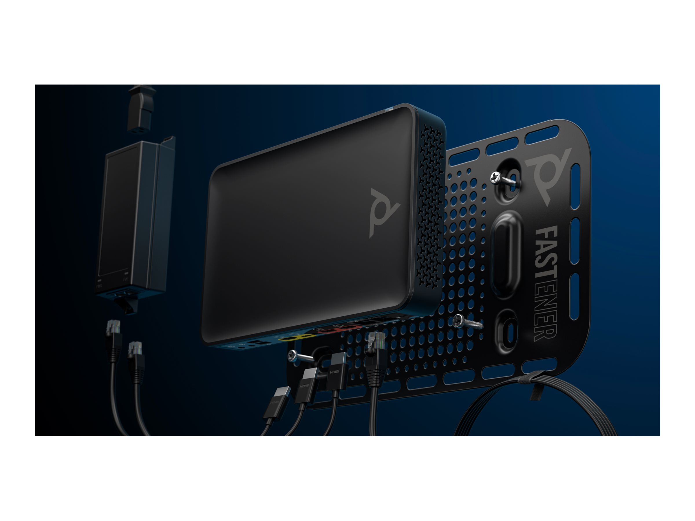 HP Poly Studio G62 No Radio or Power Cord - TAA Compliant - with PoE+ Adapter - power adapter included